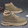 Martin Boots Men's Shoes Autumn New High-top Leather Shoes Work Shoes Men's Korean Style Trendy Versatile Thick-soled Casual Short Boots