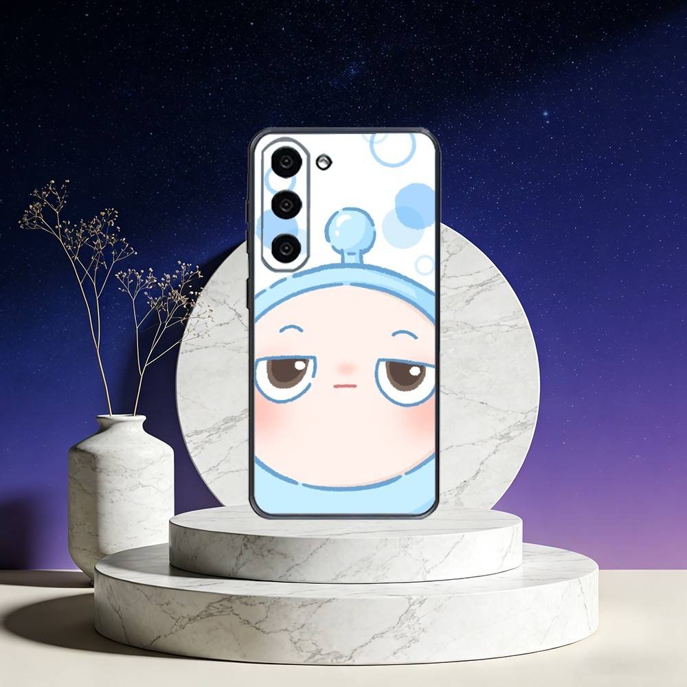 

Cute E-Eggy P-Party-EP Phone Case For Samsung Galaxy A73,A72,A71,A70,A53,A52,A51,Others Soft Black Cover Samsung a32 4g