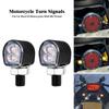 Motorcycle LED Turn Signal 8mm Mini Indicators Rear Front Blinker Lights Amber Flasher Lamp Universal For Cafe Racer For Harley