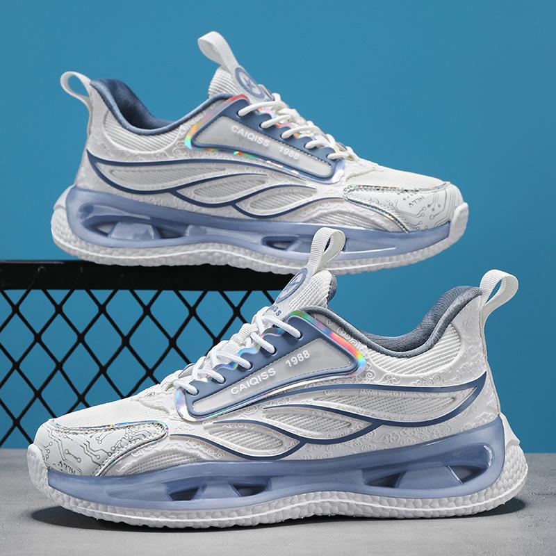 Casual herrskor för löpning Modetrender Andningsbara Mångsidiga Herrsneakers Bekväma Halkfria Utomhus Herrsäkerhetsskor