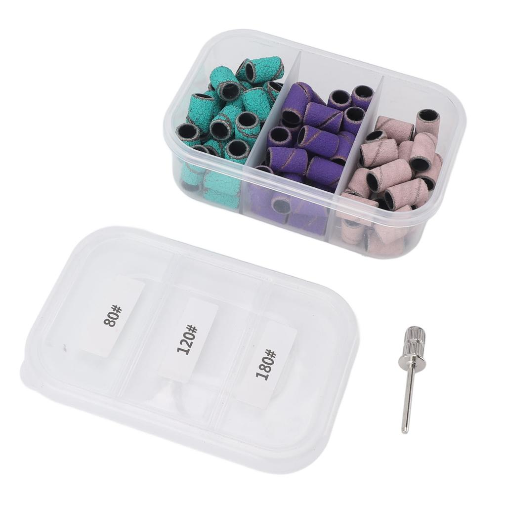 75 buc bandă mică de șlefuit pentru manichiură 80# 120# 180# Banda de șlefuit profesională pentru exfoliere pentru pediatrie