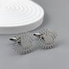 316L stainless steel devil's eye gold-plated cufflinks, black cuffs for shirts and suits, business formal wear