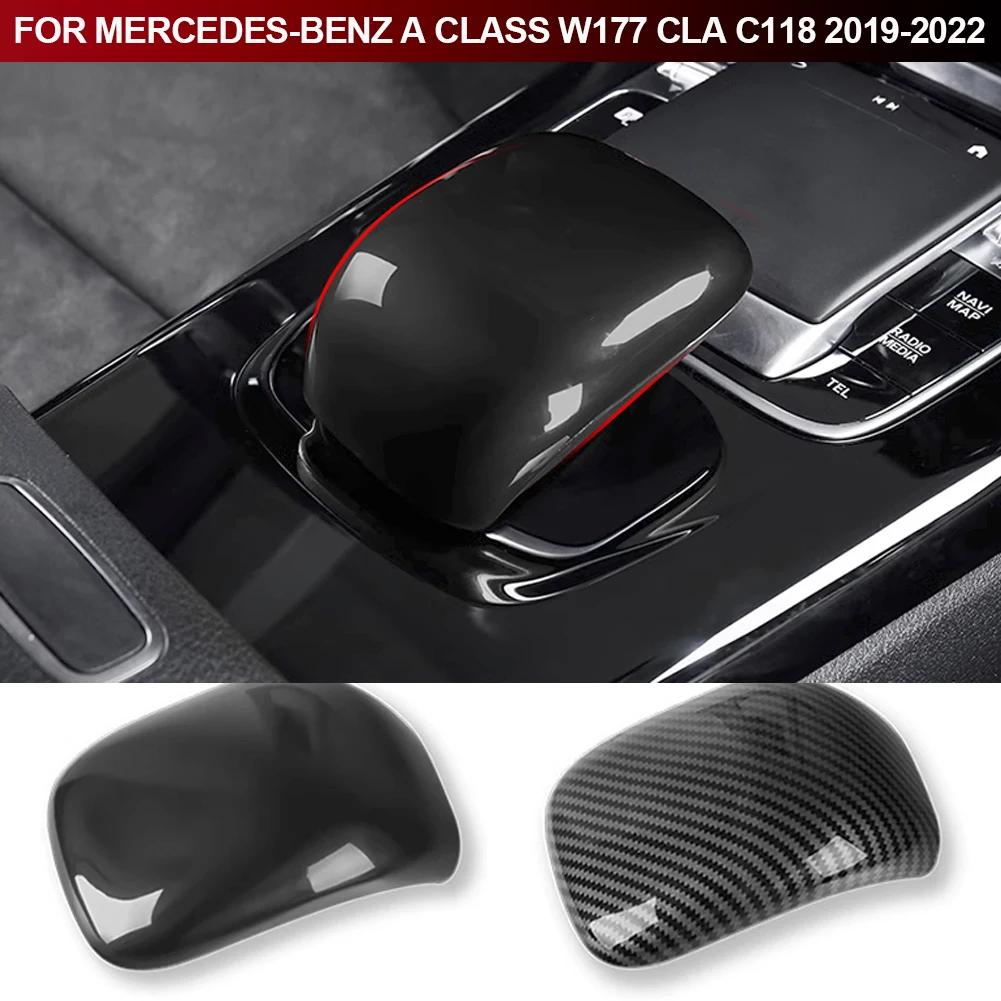 For Mercedes-Benz A Class W177 CLA C118 2019-2024 ABS Car Styling Gear Shift Knob Head Cover Trim Interior Car Accessories