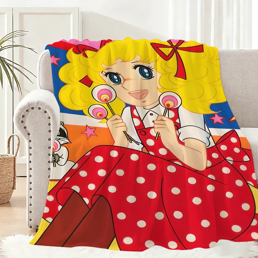 C-Candy Candys Throw Lightweight 240G Flannel Blanket Soft Skin-Friendly For Summer Cooling