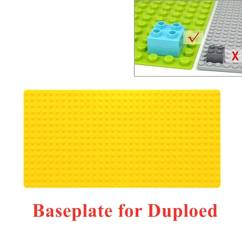 Non-Toxic Base Plate 16*32 Dots Duploed Big Base Building Blocks Baseplate Bricks Classical Bricks Kids Toys Compatible With Brand Blocks