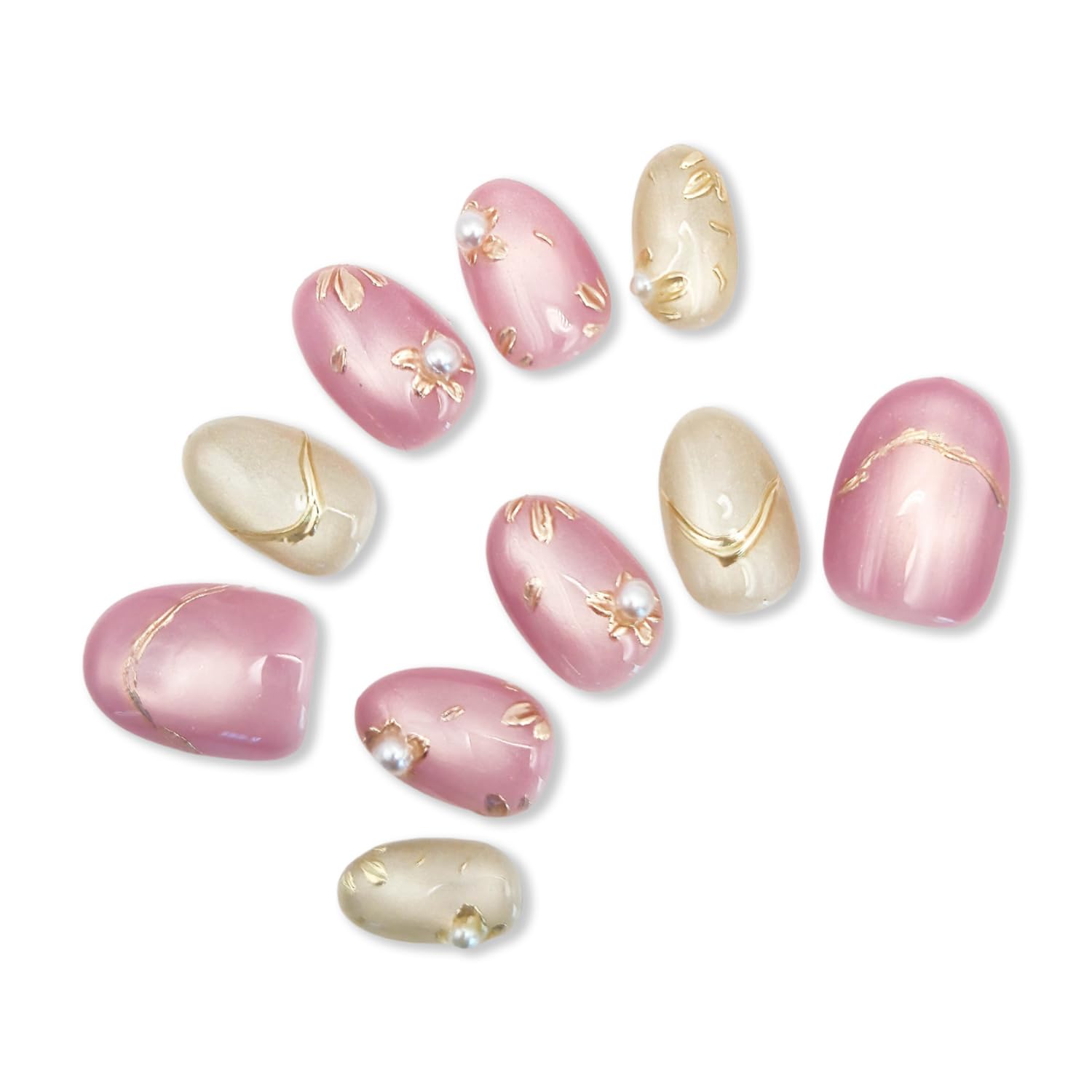 

Накладные ногти SoraraBeauty, 100% ручная работа, Легко наносятся, Гелевые ногти, Наклейки для ногтей, Дизайн ногтей своими руками, Нейл-арт в домашних условиях, Короткий тип (SP4-короткий, M)