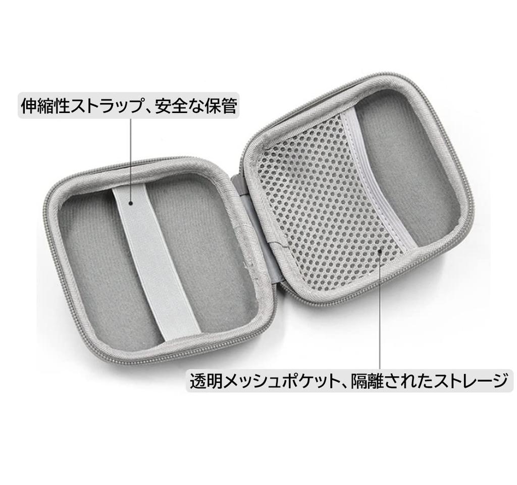 TOMGDRACO Storage Case for Macbook USB Storage Pouch Bag for Power Earphone Gadget Travel PC Accessory Small Mini EVA Hard for Travel and Business