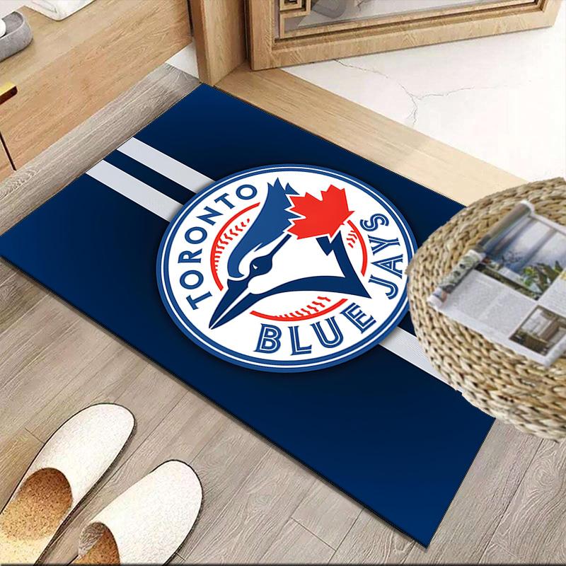 Blue Jays Logo Carpet, Kitchen Rugs, Yoga Mat, Non-Slip Mats, Rug for Bathroom, Living Room bedroom, Camping Rugs Christmas Gift