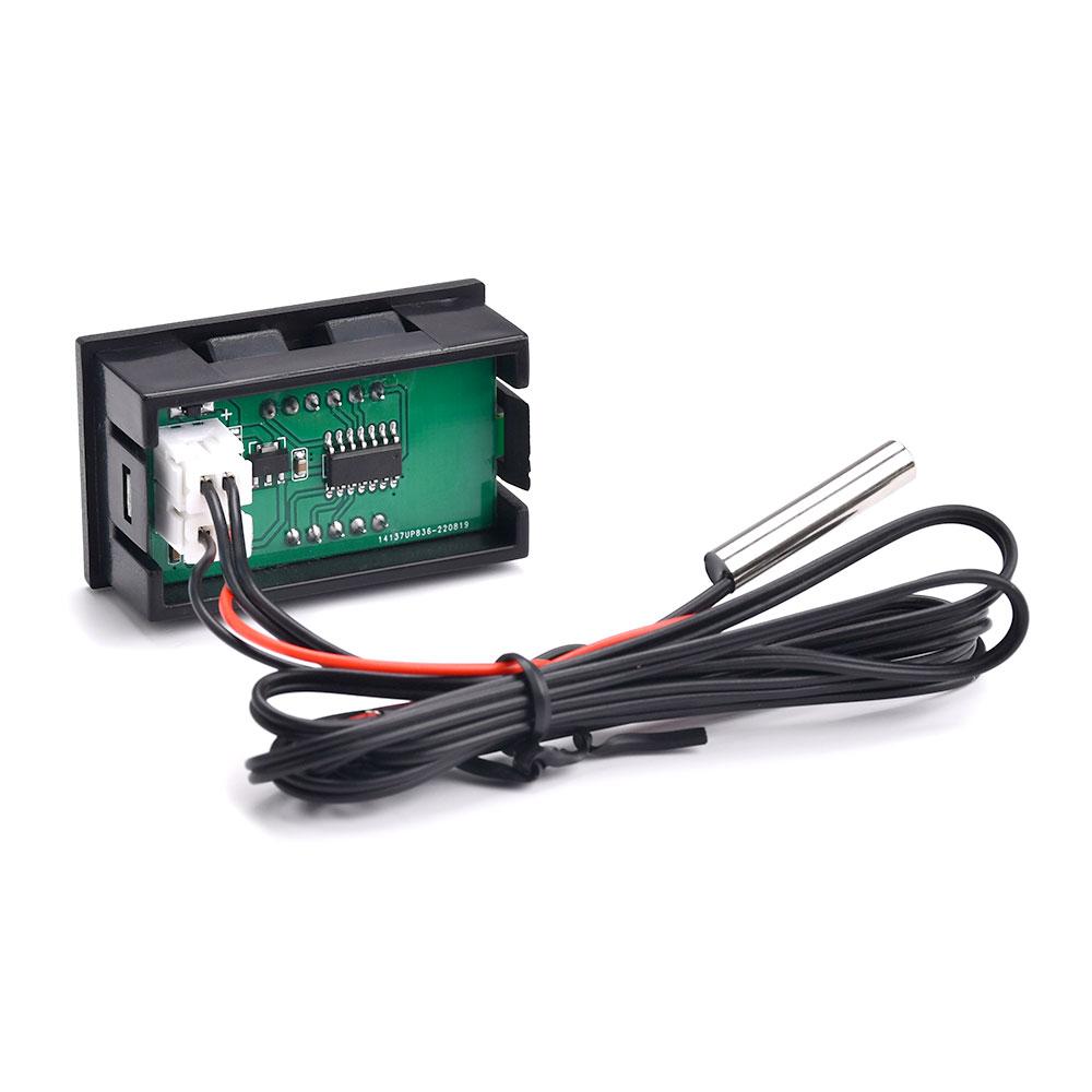 DC 4-30V Mini Digital LED Thermometer for Car Temperature Monitor Panel Meter Measuring Range -50-120°C with Temperature Probe