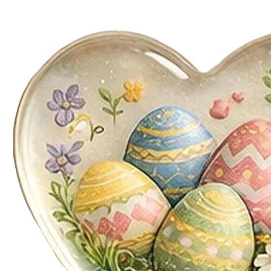 Easter Pocket Hug with Greeting Card Love Heart Shape Bunny Egg Sheep Flower Pocket Hug Token Holiday Party Keepsake Gift