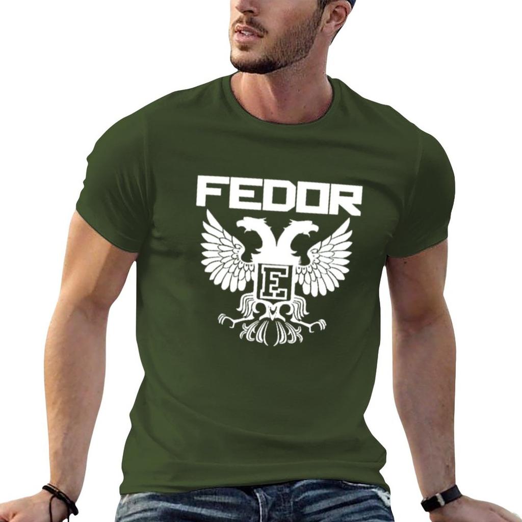 Neues Fedor Emelianenko T-Shirt Bluse, individuelle T-Shirts, selbst gestaltete Anime-Kleidung, Oversize-T-Shirt für Herren