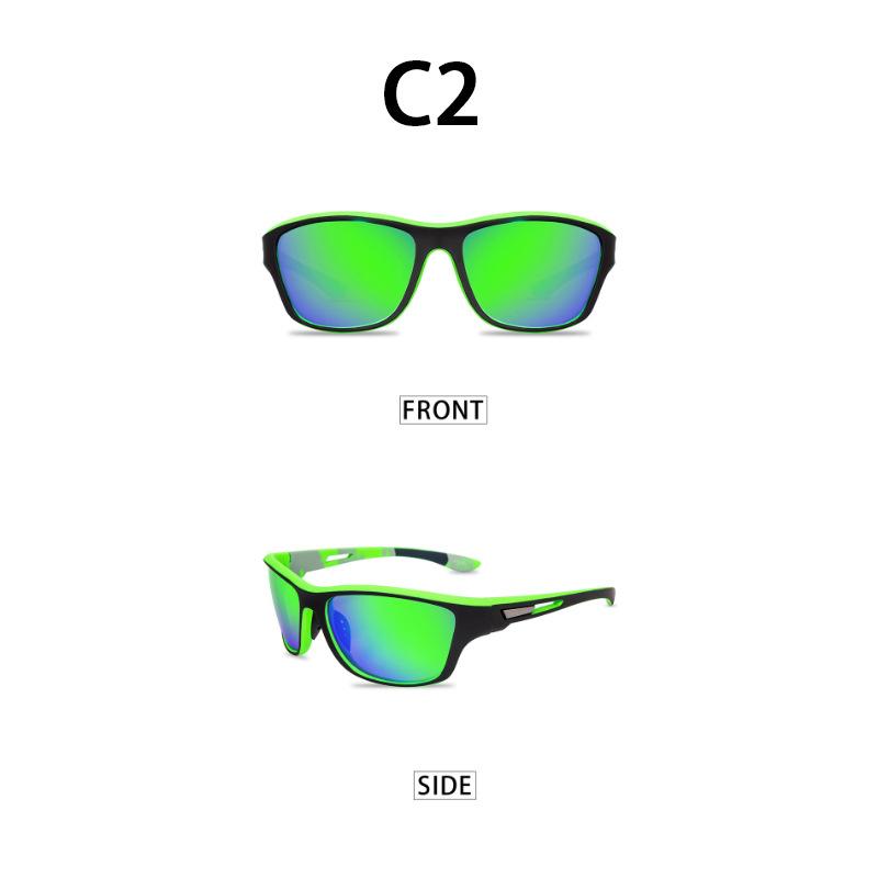 Men Women Polarized Sports Sunglasses with Rope UV400 Car Driving Shades Outdoor Eyeglasses Hiking Riding Goggle Shades Eyewear