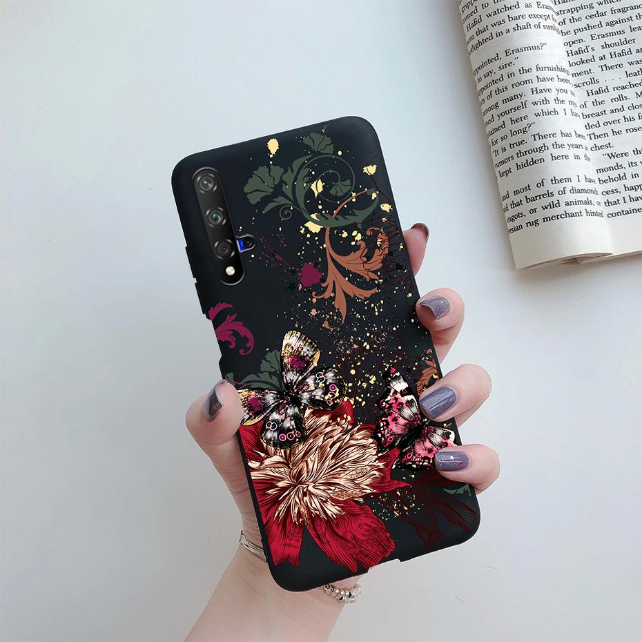 For Honor 20 Case For Honor 20 Pro YAL-AL10 Cover Cute Cat Cartoon Painted Phone Case For Honor20 20Pro YAL-L21 Soft Bumper Capa
