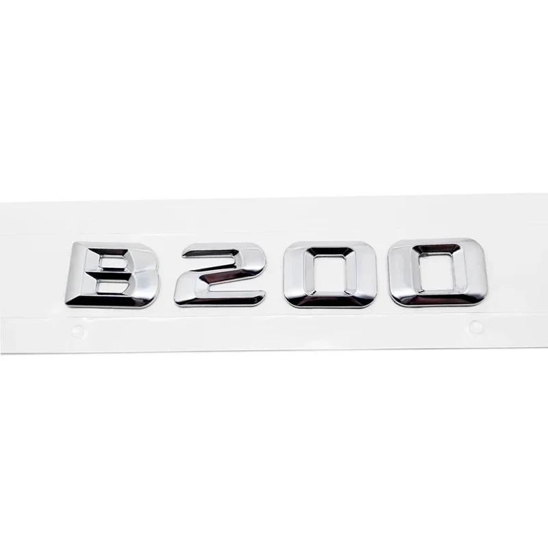 3D Car Tail Box Number Stickers for Mercedes Benz B Class B35 B45 B63 B180 B200 B220 B250 B260 B300 Rear Trunk Emblems Bagde