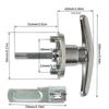 Set Of 2 Rotatable T Handle Locks For Automotive Marine And Industrial Use Strong Metal Material