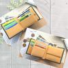 [Kipris] Shirasagi Leather Bi-fold Wallet with Coin Purse, Navy 8223(05) 9.7cm x 11.5cm x 3.0cm