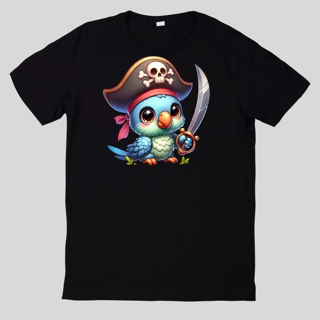 T-Shirt Niedliche Tierpiraten Baumwolle Fun Spaß Sprüche Lustig CartoonWird in neuem Fenster oder Tab geöffnet