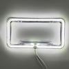 12V Universal Car Neon License Number Tag Frame W/ LED Light Front Rear Cover