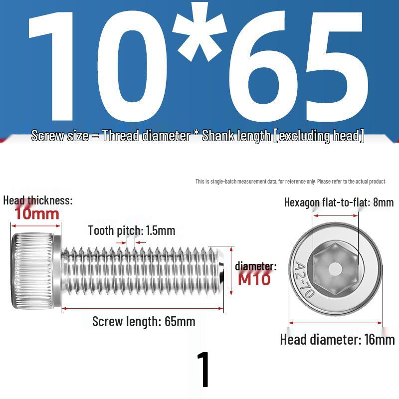 304 Stainless Steel Hex Socket Cap Screw with Extended Thread