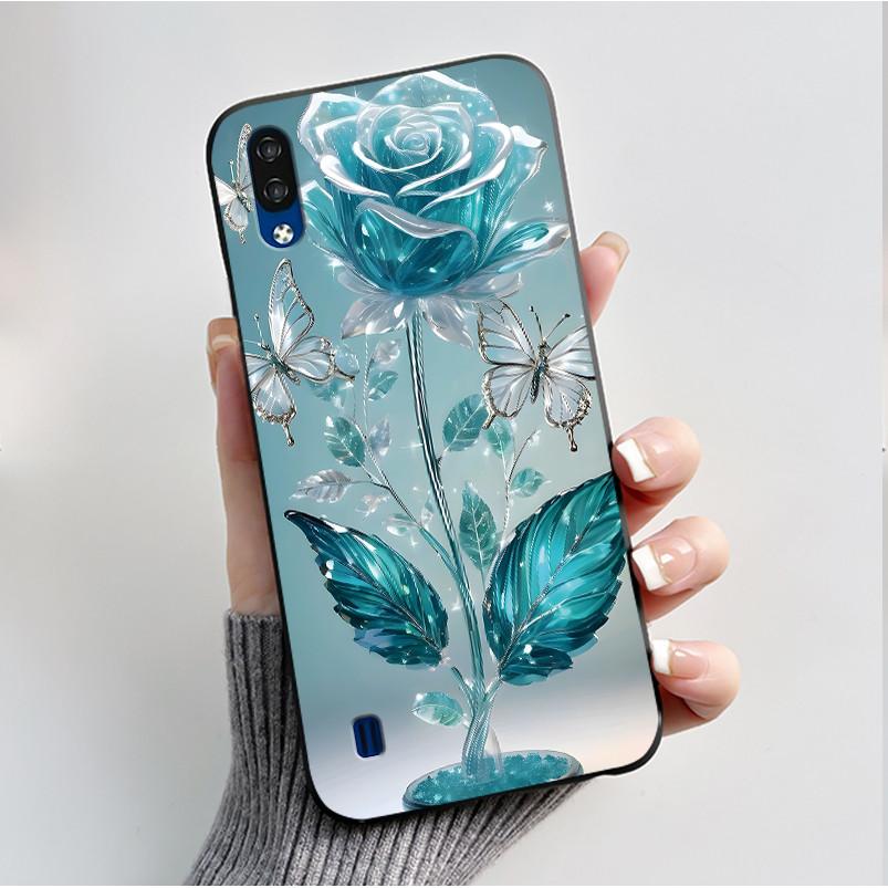 Phone Case For ZTE Blade A51 Lite / A5 2020 Casing Luxury Fashion Butterfly Flower Black Jelly Soft TPU Case Silicone Back Cover