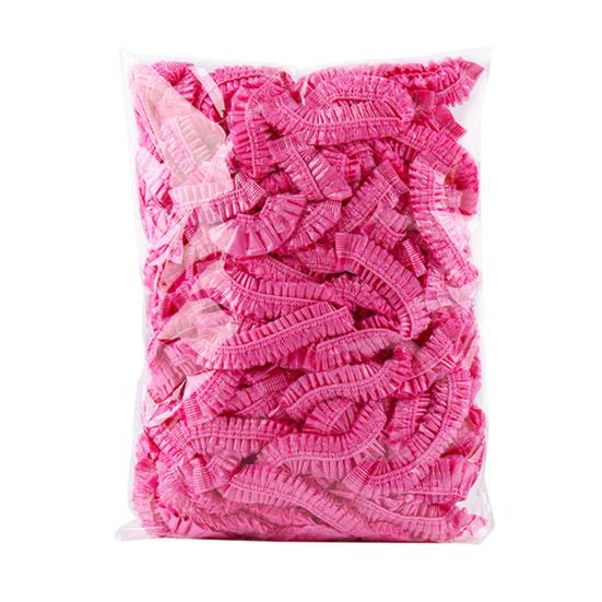 100Pcs Shower Cap Disposable Ear Protection Free Size Bath Cap Waterproof Transparent Hair Salon Shower Cap