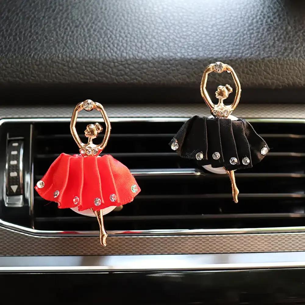 Auto Ballett Mädchen Lufterfrischer Parfüm Clip Klimaanlagenauslass Ballerina Mädchen Erfrischer Duftclip Autozubehör