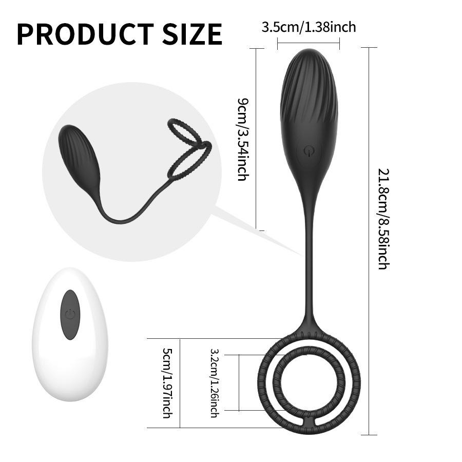 Double Ring Vibrating Anal Plug & Prostate Massager for Couples