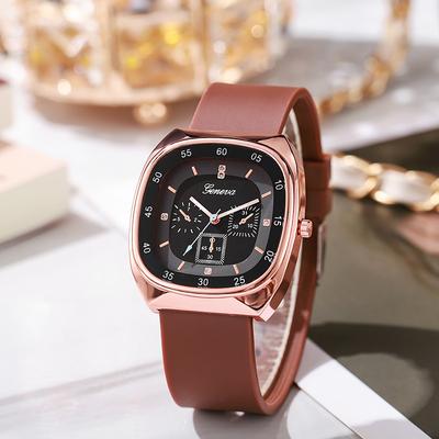 Frauen Silikon Uhren Uhr Damen Armbanduhr Quarzuhr Festival Geschenk