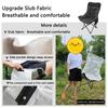 Padded Comfy Folding Camping Chair High-Back Adjustable Moon Chair Supports 550lbs for Camping & Outdoor Sketching, Hiking