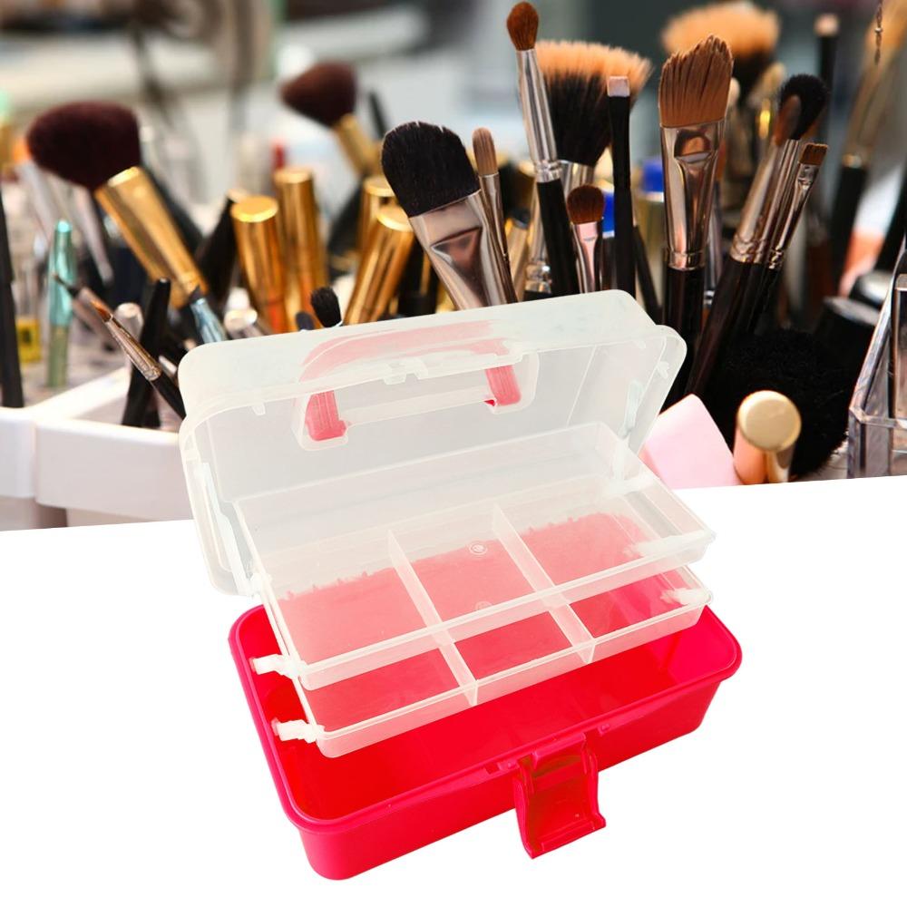 Folding Three Layer Storage Box Plastic Multipurpose Organizer Plastic Storage Box For Art Craft