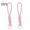 High Elasticity Rope Strap 2Pcs Braided Pendant Lightweight High-Elastic Keychain Holder with Soft Touch Wrist Reinforced Knot Design Macaron