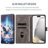 Suitable for iPhone 17PRO MAX Leather Case Apple 17E Painted Butterfly Card Wallet Case