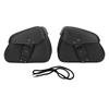 Motorcycle Saddle Bag 16L Capacity Rain Proof PU Leather Multifunctional Motorcycle Side Bag with Lock Replacement for