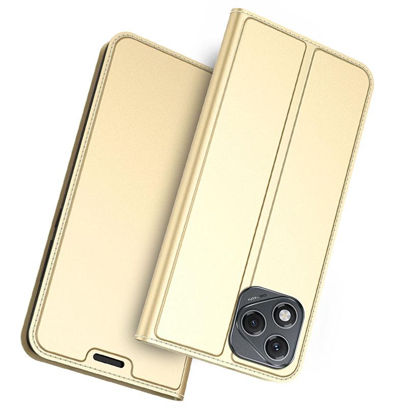 

Чохол для Honor 400 Lite з PU шкіри, чохол для телефону з тримачем для карток та підставкою Gold