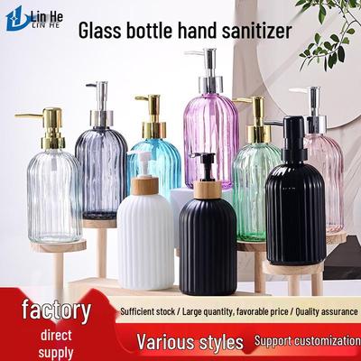 Thickened Glass Multi-functional Hand Sanitizer Bottle - Moisture-proof, Heat-resistant, Multi-color, Multi-specification.