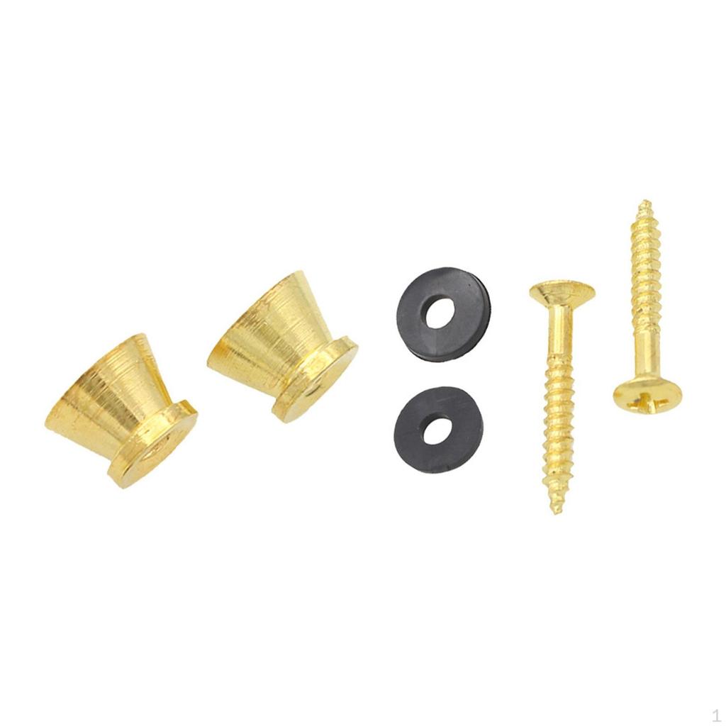 Electric Guitar Strap Buttons End Pins Replacement Easy Installation Locks