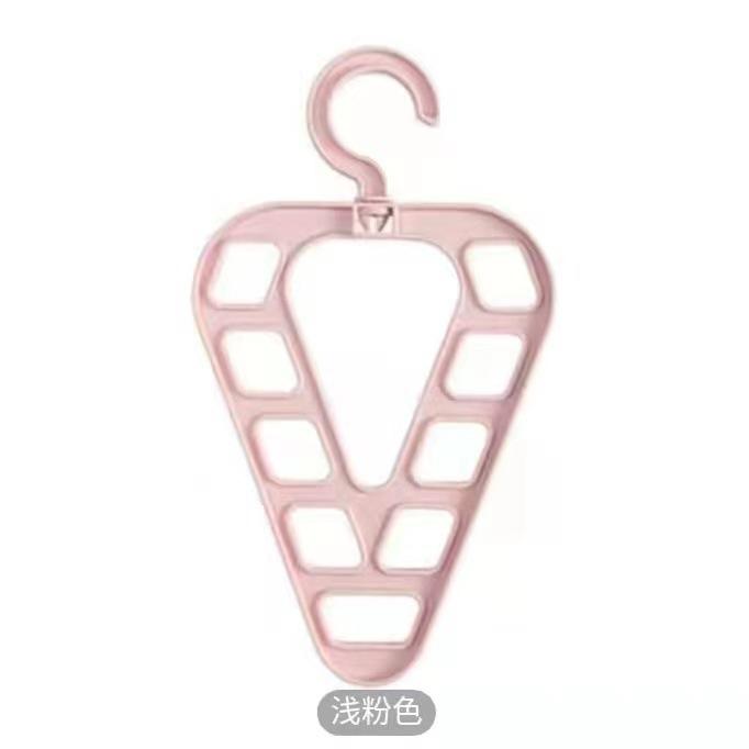 

Вращающиеся вешалки для хранения одежды, органайзер для шкафа, многофункциональная вешалка с девятью отверстиями розовый