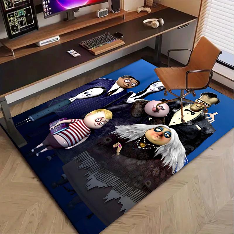 Wednesday Polyester Carpet, Soft Indoor Mat for Office Chair, Living Room, Computer Desk - Decorative Home Office Rug Design