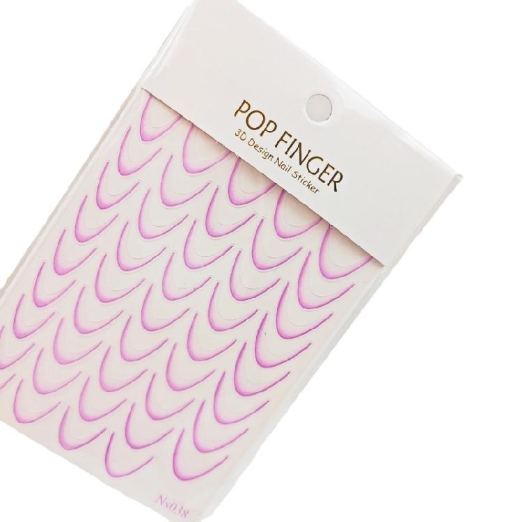 9 Sheets French Tip Line Nail Decals French Line Nail Sticker French Tip Nails Art Stickers Manicures Stickers