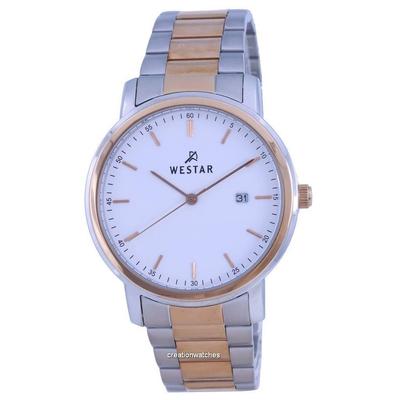 White Dial Two Tone Stainless Steel Quartz 50243 SPN 601 Men's Watch