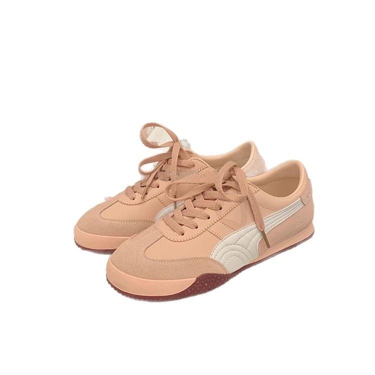 Grape mother same casual shoes Forrest Gump women's shoes lace-up casual leather German training shoes women's little white sports shoes