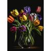Europa Classico Vintage Fiore Pittura su Tela Decorazione Murale Natura Morta con Fiori in Vaso di Vetro Poster Artistico Nordico Stampa Immagine
