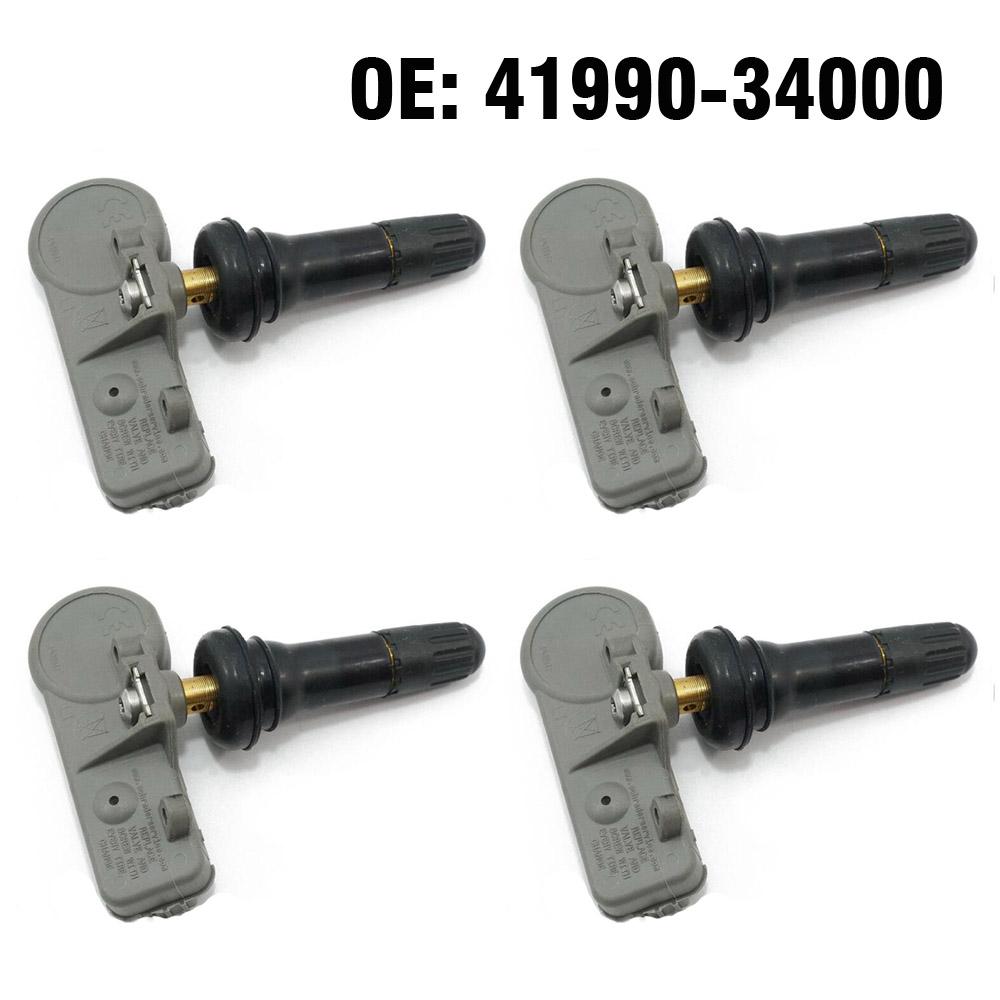 4 PCS Car Tire Pressure Monitor Sensor TPMS 433MHZ 41990-34000 for Ssangyong Actyon Korando Kyron Actyon Rodius