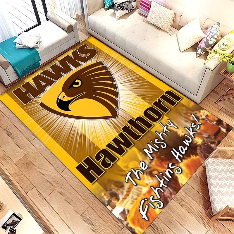 Hawthorn Hawks (1) Teppich Geeignet Für Wohnzimmer Schlafzimmer Computerräume Essbereiche Und Platzierung Unter Tischen Und Stühlen Auch Eine Ideale Wahl Für O