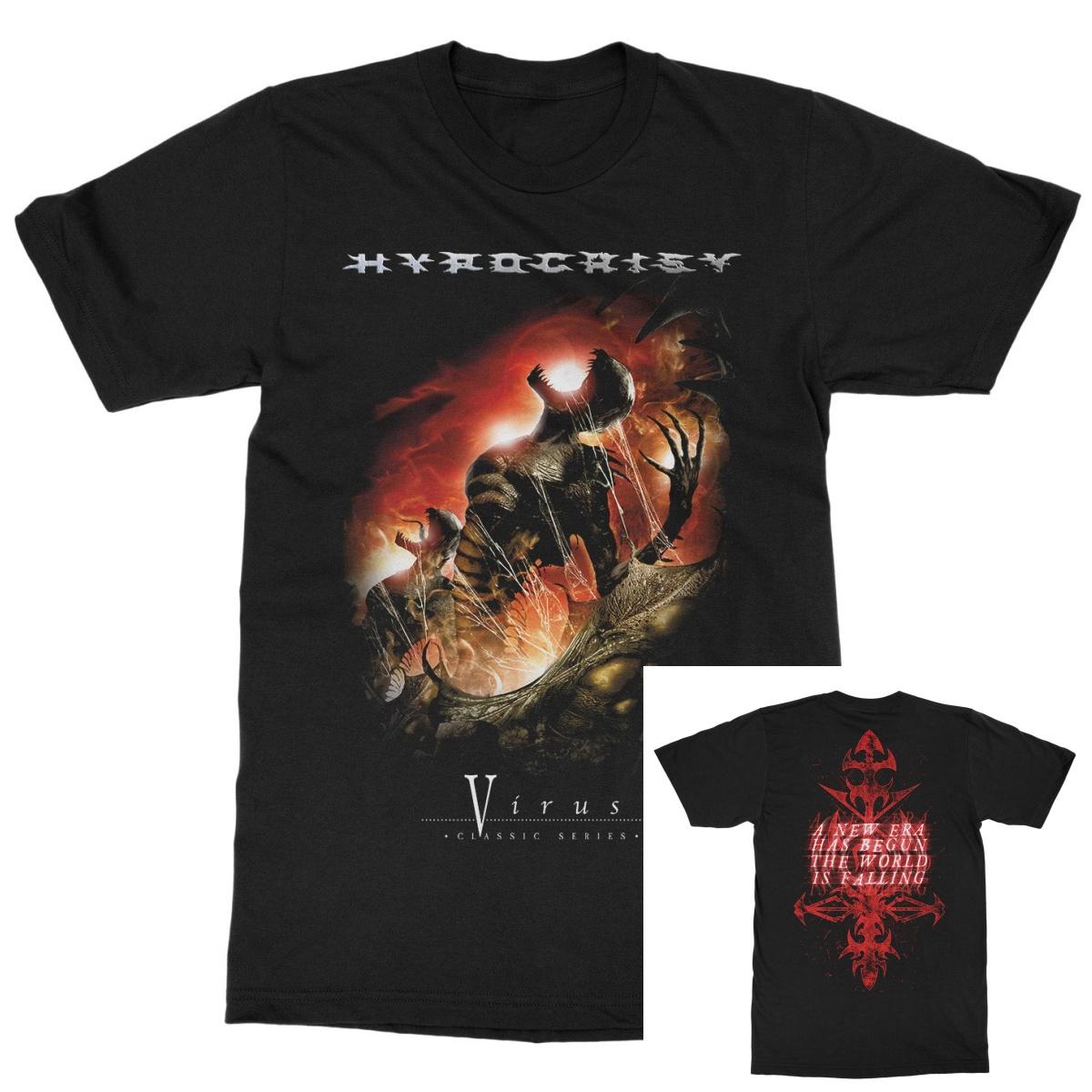 Hypocrisy Virus Band T-Shirt 100% Baumwolle Grafik-T-Shirt Herren Damen Sommer Streetwear Top 5XL bunt