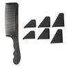 Curved Barber Clipper Comb Flat Top S Shape Professional Hairdressing Tool Haircut Comb Black