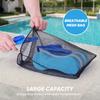Adjustable Strap Hand Paddles Swim Training Pull Buoy with Mesh Bag Swimming Hand Paddles Lightweight 5-Layer Pull Buoy for Pool