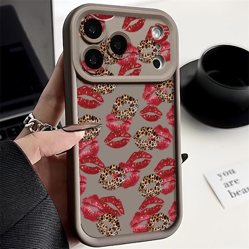 Fashion Lips Heels Print Case For iPhone 17 Pro Max Case iPhone 16 15 14 13 Pro Max 11 17e 16e Shockproof Bumper Soft Silicone Phone Cover Cases