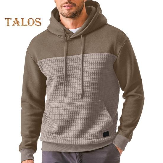 Осень-зима Толстовка с капюшоном с вафельной текстурой — фото 14