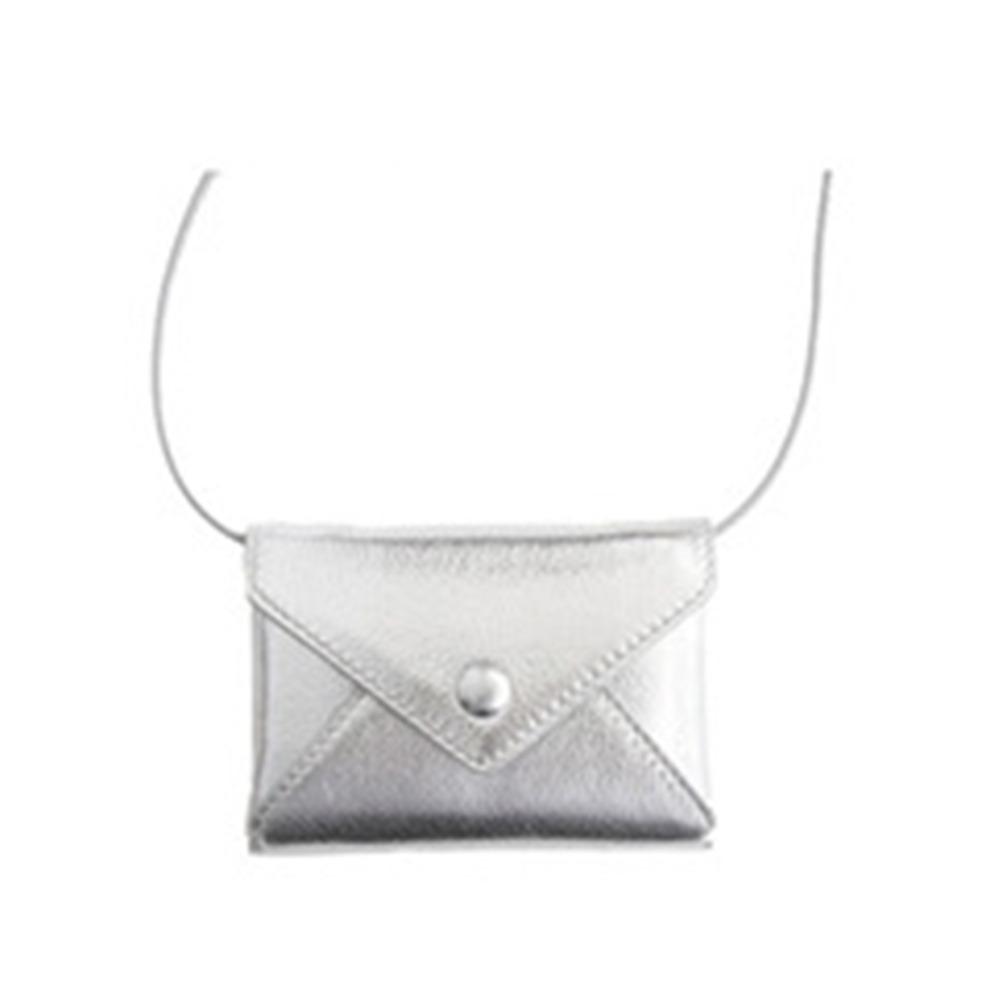 Новая сумка через плечо из ПУ кожи Однотонная Многофункциональная поясная сумка Прочная Мини-сумка Ожерелье серебряный 1690₽